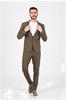 Davide kostuum bodyfit Khaki 4026
