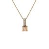 Gouden hanger met diamant en glas 14 krt  €371.25