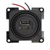 Presto Contactdoos 2x USB A/C Lader 12V Inbouw Zwart