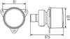 Hella Achterlicht met Gloeilamp 12V
