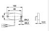 Jokon Markering LED S2012 Ovaal Opbouw Rood