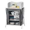 Campingkast opvouwbaar 109,5x70x52 cm donkergrijs