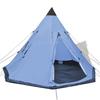 vidaXL Tente pour 4 personnes Bleu