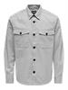 Milo Mercerized Twill  Shirt Grey Kledingmaat : XS