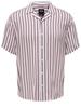 Wayne Like Viscose Shirt White Dusty Pink Kledingmaat : XS