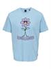 Roger Regular Flower Tee Blauw Bell Kledingmaat : XL