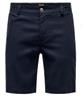 Eli Linen Mix Short Navy Kledingmaat : XS