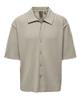 Asher Relax Pleated Shirt Beige Kledingmaat : XS