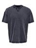 Larry Washed Relaxed Sweat Tee Navy Kledingmaat : XS