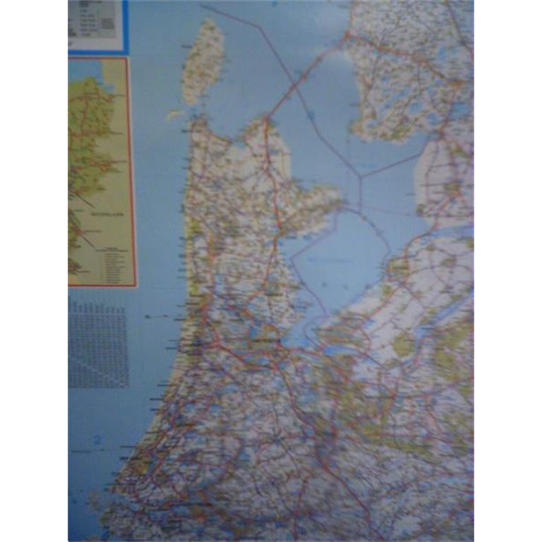 Nederland Landkaart Plattegrond poster voor aan de wand