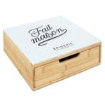 Capsulehouder met Lade Brooklyn 30cm Wit