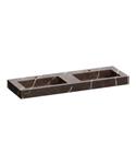 Wastafel Topa Artificial Marble 140 Copper Brown (2 krgt.)