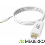 Vision TC 2MUSBCHDMI HDMI USB-C Wit kabeladapter/verloopstukje