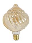 Deco LED gloeilamp - LED baroque - Ø12,5 x 17,5 - amber - 4W - E27 - dimbaar