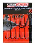 Piet Vogel coated long shank hook cls-3 | 10 st | karperhaken