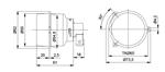 Jokon Knipperlicht LED L55 Rond Wit