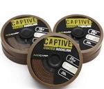 Avid Carp captive coated hooklink | sand clay | 20M - 15 LB | onderlijn 15 LB