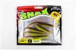 Fox rage fish snax darter tail | brown chartreuse | 10 cm |  shads | 5 pack