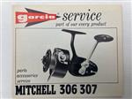 Garcia service boekje van Mitchell 306 307 molen