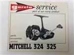 Garcia service boekje van Mitchell 324 325 molen
