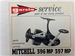 Garcia service boekje van Mitchell 396 MP 397 MP molen