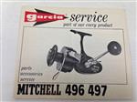 Garcia service boekje van Mitchell 496 497 molen