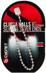 Cygnet clinga balls | silver & silver ends | 150 mm