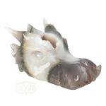 Agaat geode draken schedel 517 gram