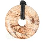 Landschaps Jaspis Donut hanger  Nr 15 - Ø 4 cm