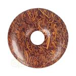 Coquina Jaspis edelstenen donut hanger Nr 11 - Ø4 cm