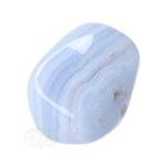Blauwe Chalcedoon ( Blue Lace Agaat ) trommelsteen Nr 39 - 36  gram