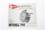 Garcia service boekje van Mitchell 710 vliegvisreel | USA