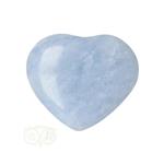 Blauwe Calciet hart ± 3 cm Nr 30 - 25 gram - Madagaskar