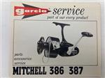 Garcia service boekje van Mitchell 386 387 molen