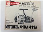 Garcia service boekje van Mitchell 410A 411A molen