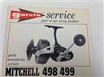 Garcia service boekje van Mitchell 498 499 molen