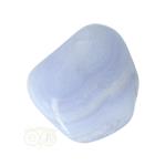 Blauwe Chalcedoon ( Blue Lace Agaat ) trommelsteen Nr 24 -24  gram