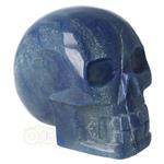 Blauwe kwarts kristallen schedel 1072 gram
