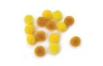 Pompons assortie geel | bruin (60)