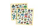 Metallic stickers - robots