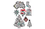 3D stickers - kerstmotieven