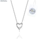 Zilveren Swarovski Zirconia Hart ketting