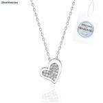 Zilveren Swarovski Zirconia Hart ketting