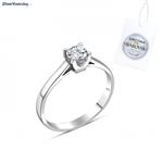 Zilveren Swarovski zirkonia solitaire ring