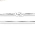 Zilveren gourmet ketting 40 cm lang 2 mm breed