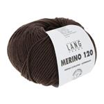 Lang Yarns Merino 120 50 gram nr 468 Donker Bruin