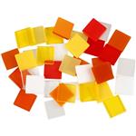 Mini Mozaïek Rood Oranje Mix 10 x 10 mm  25 gram