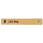 Leren Label Little Boy 2 stuks