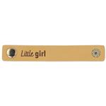 Leren Label Little Girl 2 stuks