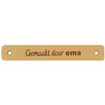 Leren Label Gemaakt door Oma 2 stuks